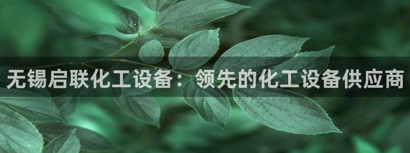 门徒平台集团官网下载：无锡启联化工设备：领先的化工设备供应商